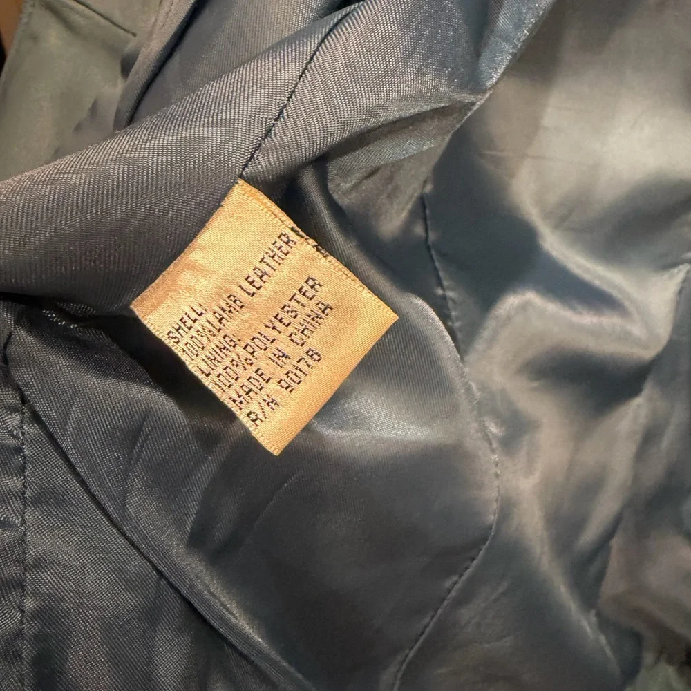 Yvonne Marie Genuine Leather Jacket – Women’s Size 8 – Teal Blue Moto Style